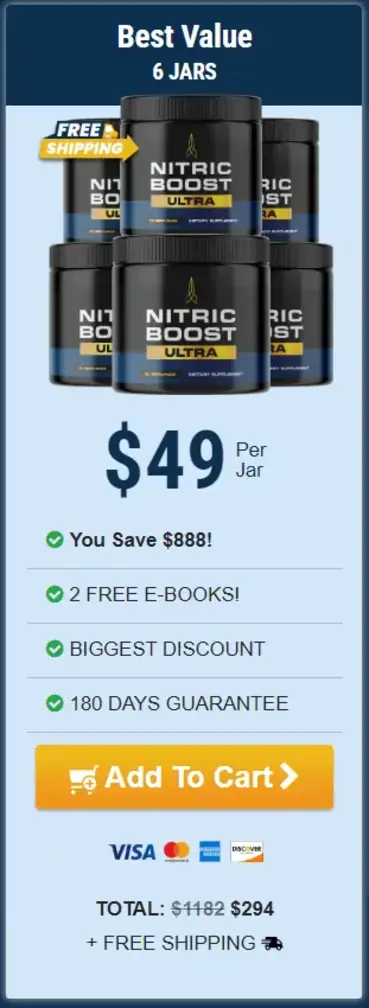 Nitric Boost Ultra - 6 Bottle Best Deal